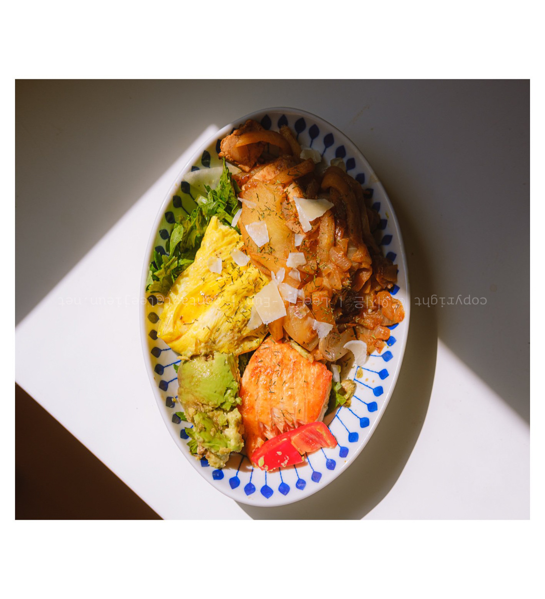 주식1. 아보카도 연어 계란 야채볶음