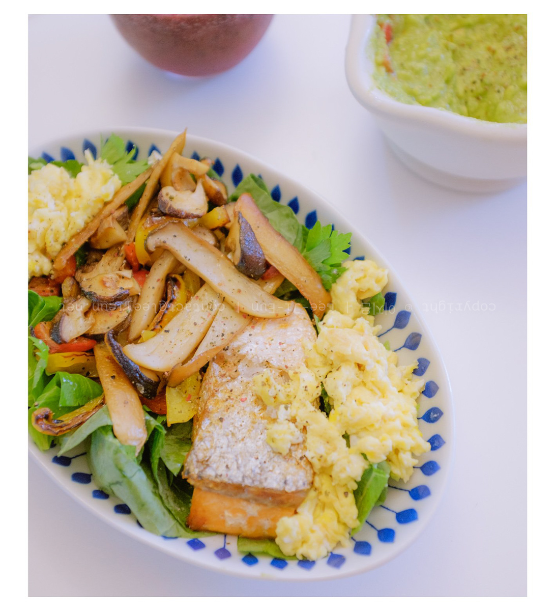 주식4. 1의 변주. 버섯파프리카 볶음을 추가