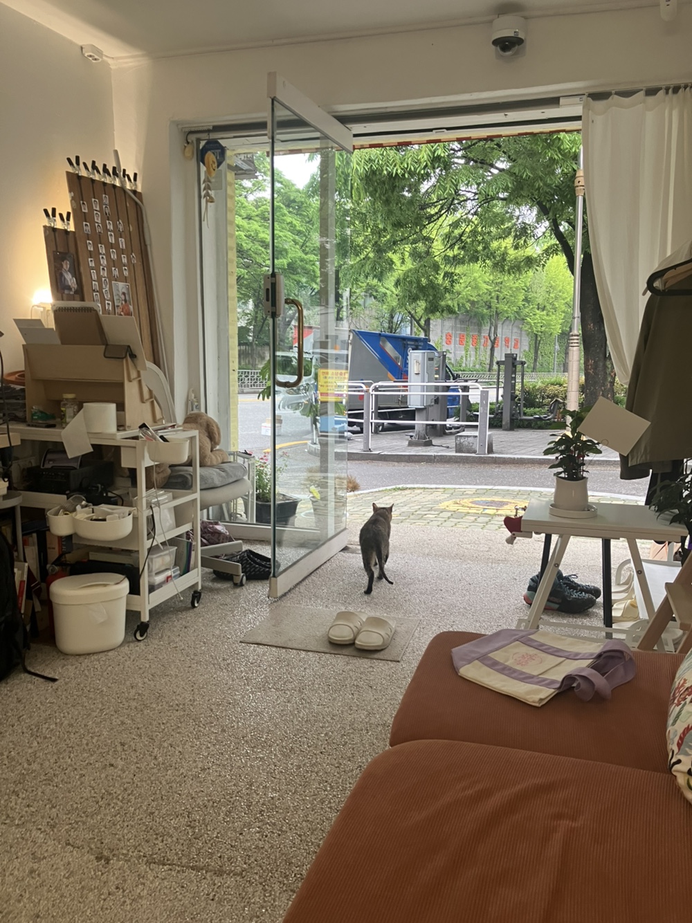 #387. 친구들에게 앨범을 보여주며 모녀사진에 대해&nbsp;물어보다.